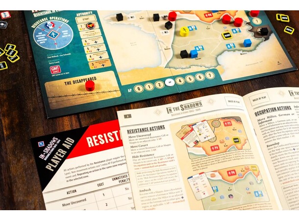 In the Shadows Brætspil Resistance in France 1943-1944 