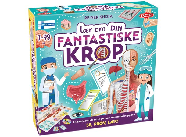 Lær om din fantastiske krop Brætspil Dansk udgave 