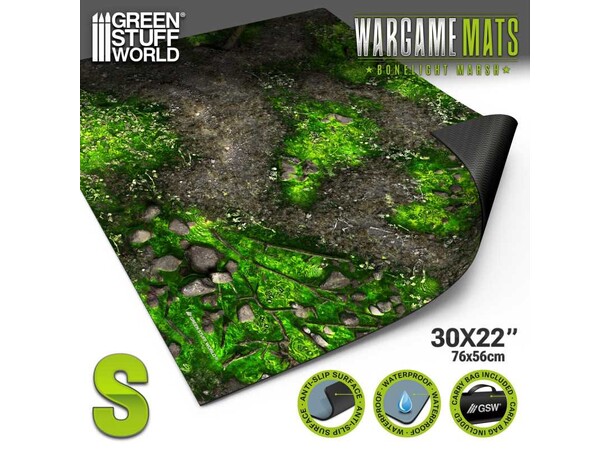 Neopren Mat 22x32 Boneblight Marsh Green Stuff World - 56 x 76 cm 
