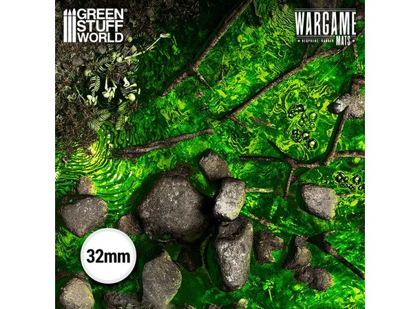 Neopren Mat 22x32 Boneblight Marsh Green Stuff World - 56 x 76 cm 