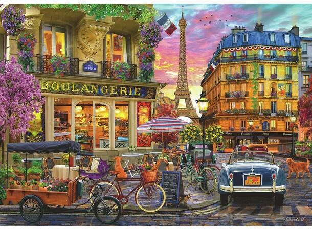 Paris i daggryet 1000 brikker Puslespil Ravensburger puslespil 
