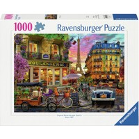 Paris i daggryet 1000 brikker Puslespil Ravensburger puslespil