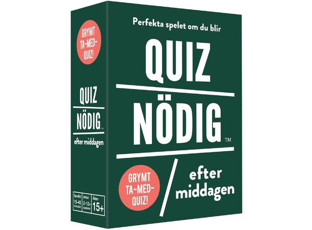 QuizNödig Efter middagen – SVENSK 