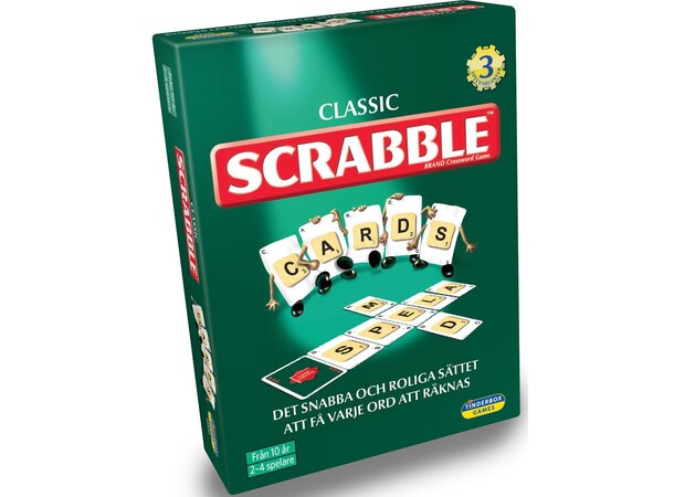 Scrabble Kortspil - SVENSK 