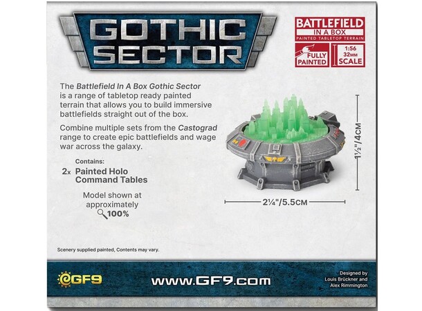 Terræn Holo Command Table Battlefield in a Box - Gothic Sector 