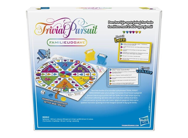 Trivial Pursuit Familieudgave Brætspil Dansk udgave 