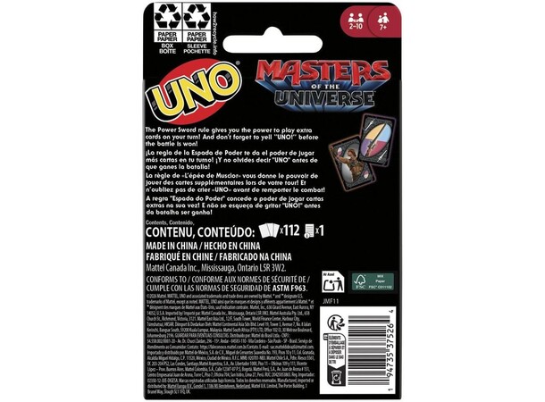 UNO Masters of the Universe Kortspil 