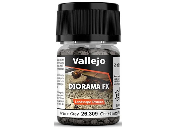 Vallejo Diorama FX Granitgrå 2-5 mm Landscape Texture - 35ml 