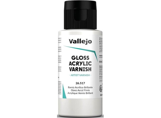 Vallejo Gloss Acrylic Varnish 60 ml Hurtigtørrende 