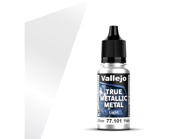 Vallejo True Metallic Light Sterling Silver - True Metallic Metal 