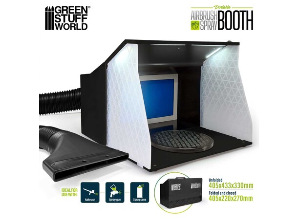 Airbrush Spray Booth - Med LED-lys Green Stuff World 