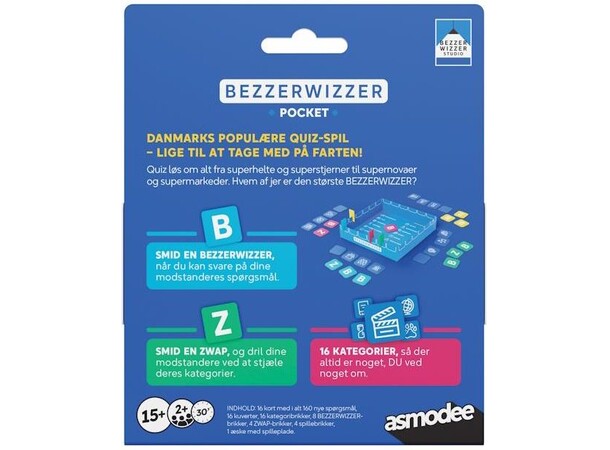 Bezzerwizzer Pocket Quizspil Dansk udgave 