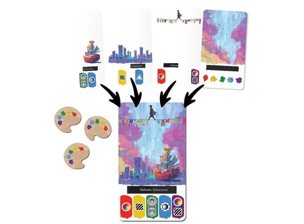 Canvas Primary Colors Brætspil 
