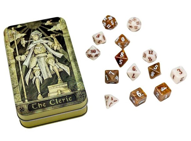 Character Class Dice Set – Cleric Beadle & Grimm - RPG-terninger (14 stk) 