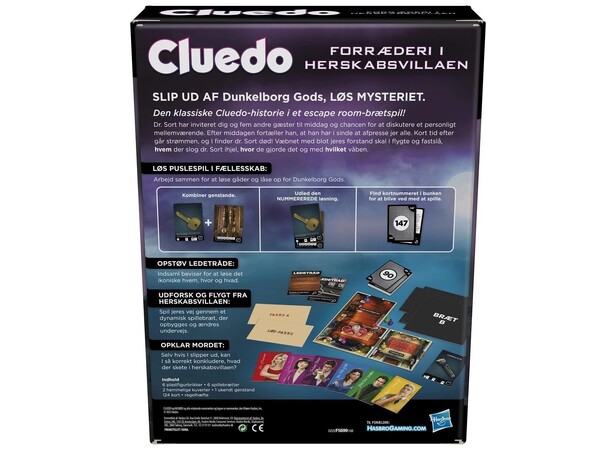 Cluedo Escape Herskabsvillaen Brætspil Forræderi i Herskabsvillaen Dansk udgave 