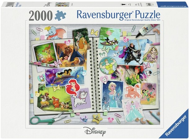 Disney Scrapbook 2000 brikker Puslespil Ravensburger puslespil 