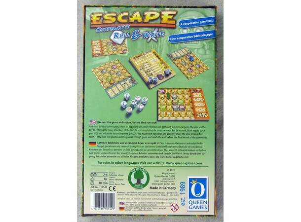 Escape Roll & Write Brætspil 