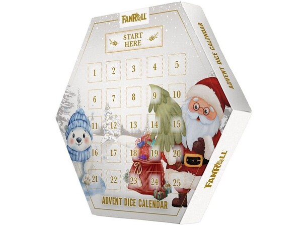 FanRoll Advent Calendar Holiday Dice 26 Advent Calendar 