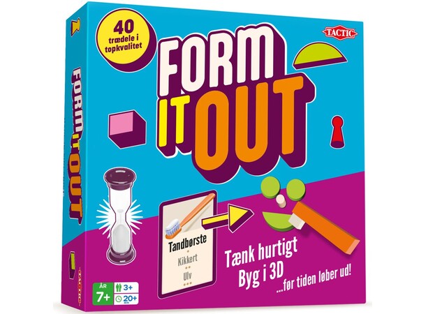 Form it Out Brætspil Dansk udgave 