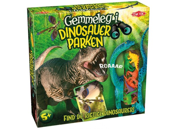 Gemmeleg i Dinosauer Parken Brætspil Dansk udgave 