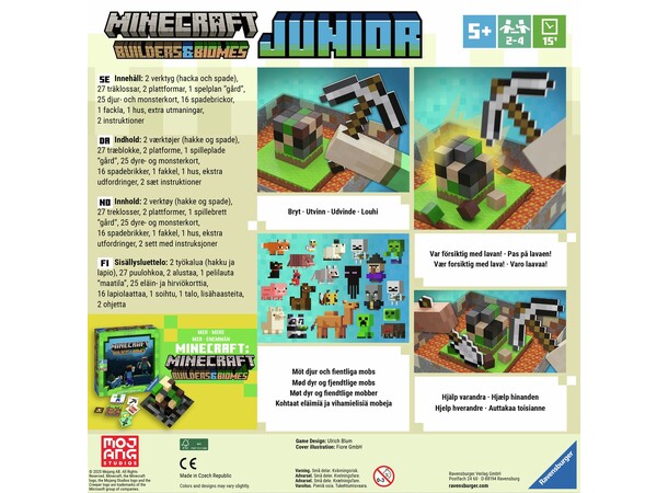 Minecraft Junior Brætspil Dansk udgave 