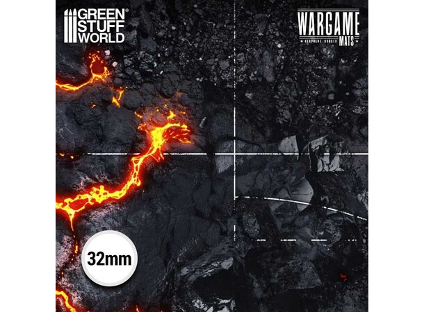 Neopren Mat 44x60 Flamecoil Path Green Stuff World - 114 x 155 cm 