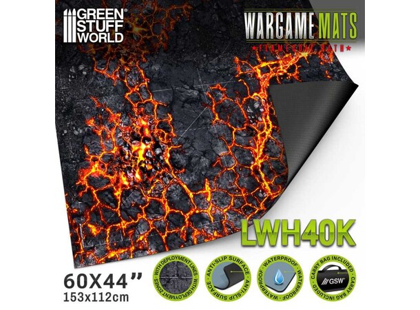 Neopren Mat 44x60 Flamecoil Path Green Stuff World - 114 x 155 cm 