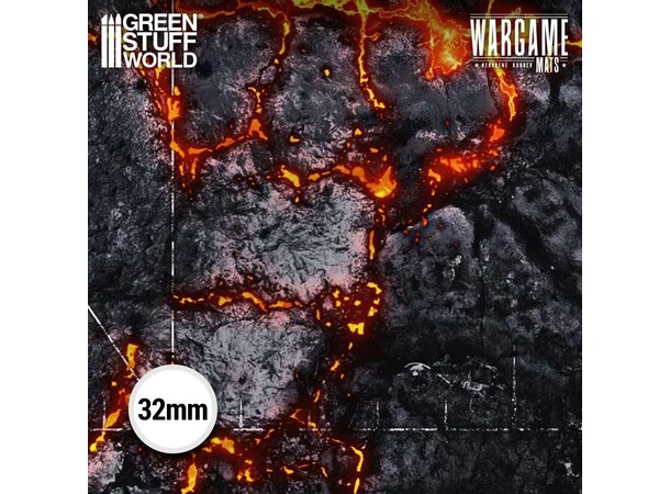 Neopren Mat 44x60 Flamecoil Path Green Stuff World - 114 x 155 cm 