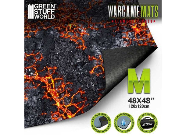 Neopren Mat 4x4 Flamecoil Path Green Stuff World - 120 x 120 cm 