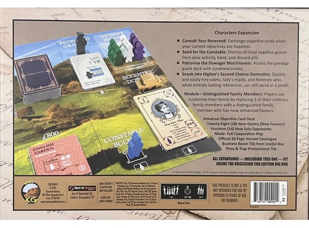 Obsession Characters Expansion Ekspansion til Obsession 