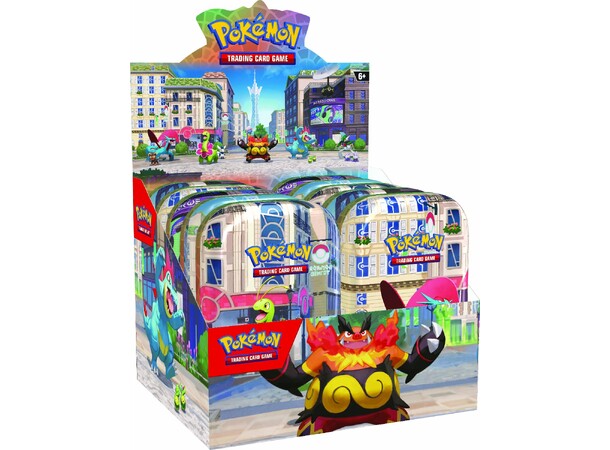 Pokemon Mini Tin Lumiose City Display 10 Mini Tins - Komplet sæt 