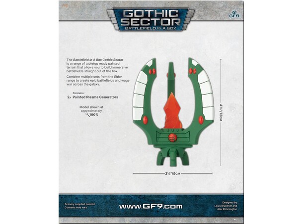Terrain Eldar Plasma Generators Battlefield in a Box - Gothic Sector 
