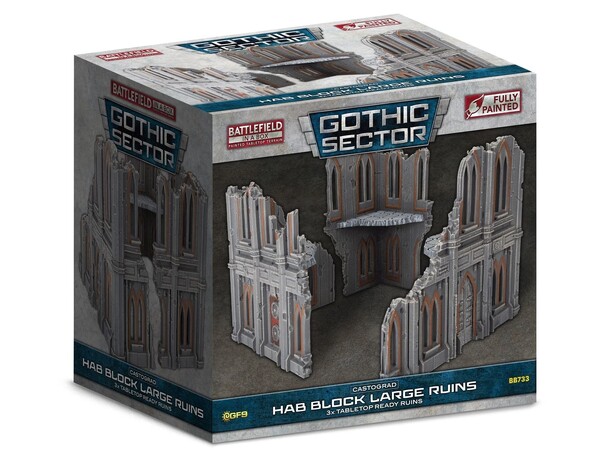 Terræn Hab Block Large Ruins Battlefield in a Box - Gothic Sector 