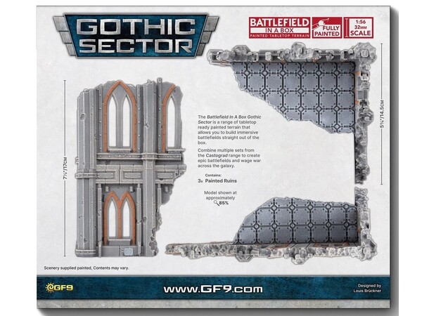 Terræn Hab Block Large Ruins Battlefield in a Box - Gothic Sector 