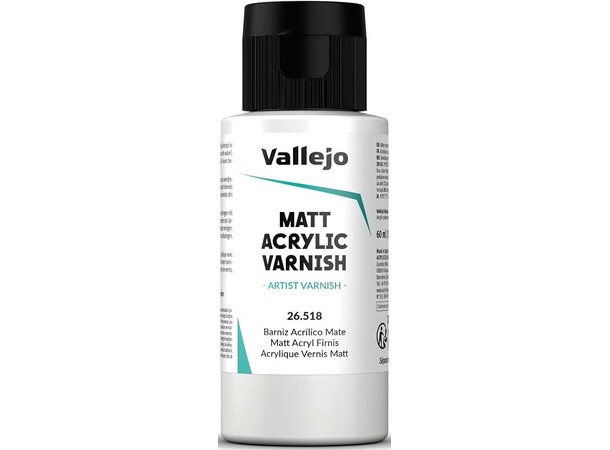 Vallejo Matt Acrylic Varnish 60 ml Hurtigtørrende 