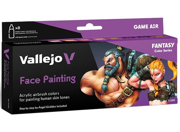 Vallejo ansigtsmalingssæt 