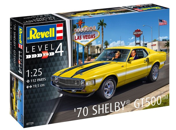 70 Shelby Mustang GT500 Revell 1:25 byggesæt 