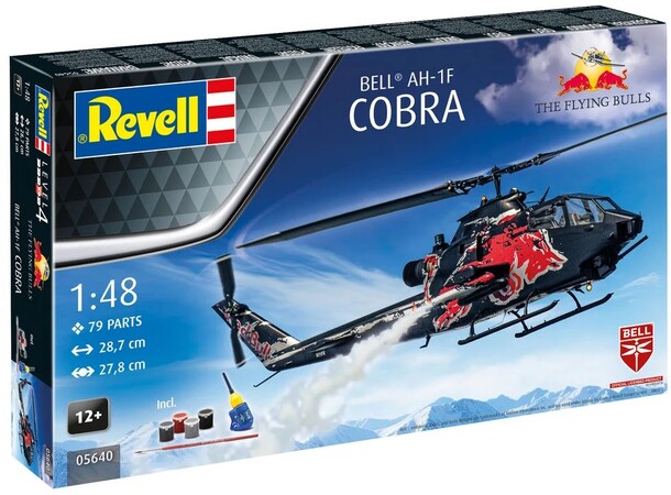 AH-1F Cobra Flying Bulls 25-års jubilæum Revell 1:48 byggesæt 