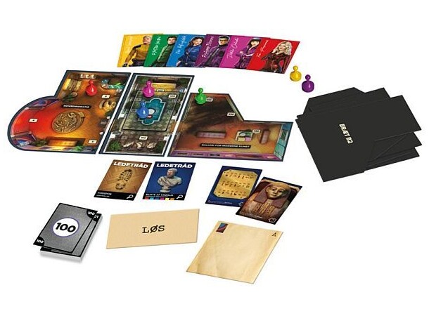 Cluedo Escape Røveri på Museet Brætspil Dansk udgave 