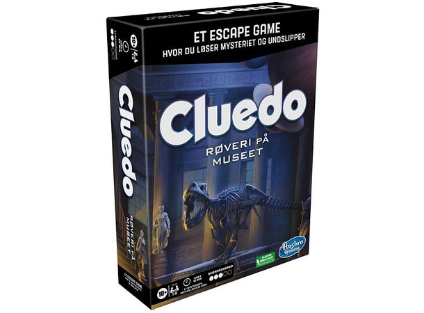 Cluedo Escape Røveri på Museet Brætspil Dansk udgave 