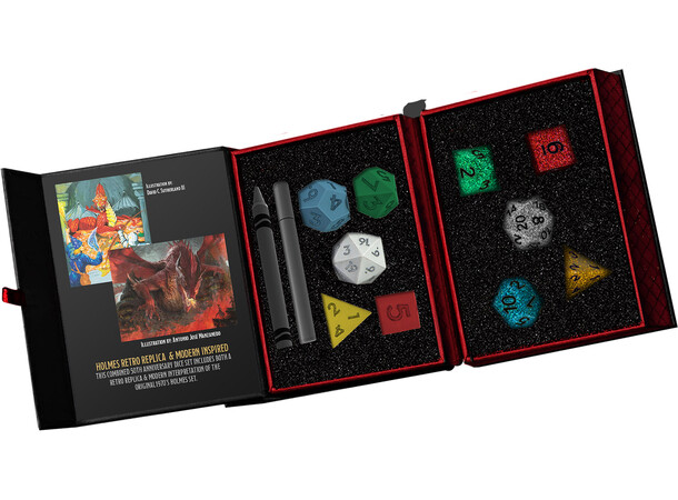 D&D Retro & Modern Holmes Dice Det Dungeons & Dragons 50-års jubilæum 