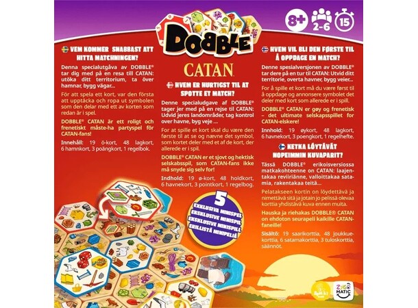 Dobble Catan Brætspil Dansk udgave 