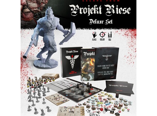 Escape from Projekt Riese DE Brætspil Deluxe Set 