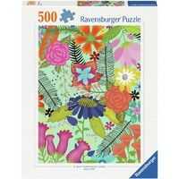 Flowerjungle 500 brikker Puslespil Ravensburger puslespil