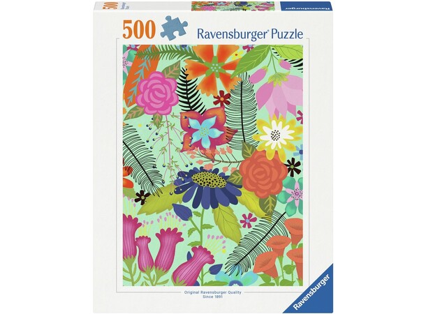 Flowerjungle 500 brikker Puslespil Ravensburger puslespil 