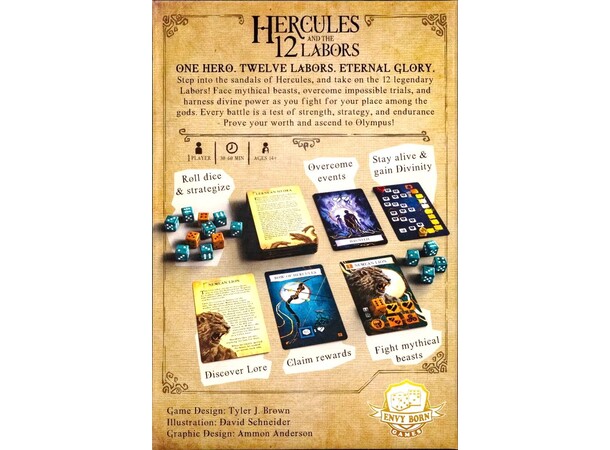 Hercules and the 12 Labors Brætspil 