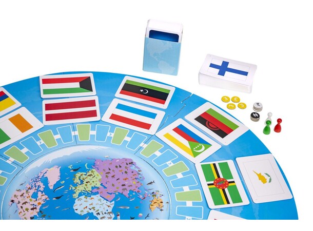 Jorden Rundt Quizspil Dansk udgave 