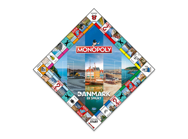Monopoly Danmark er Smukt Brætspil Dansk udgave 