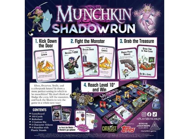 Munchkin Shadowrun Brætspil 