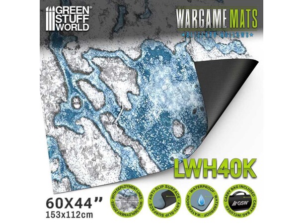 Neopren Mat 44 x 60 cm Blizzard Hollows Green Stuff World - 114 x 155 cm 